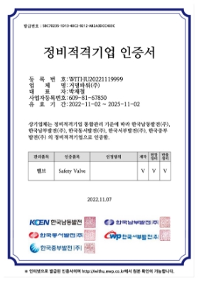 Maintenance Qualified Safety Valve